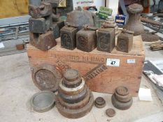 A quantity of old weights.