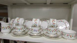 A 20 piece Paragon "Anastasia" pattern tea set.