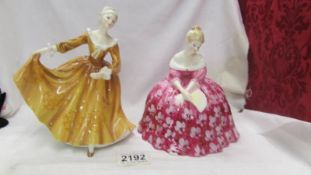 Two Royal Doulton figures - Kirsty HN2381 and Victoria HN2471.