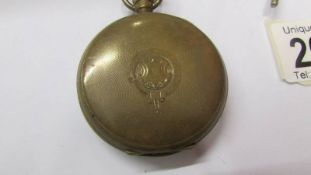 An Elgin gent's gold plated pocket watch.