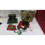 A Mamod stationary engine etc.