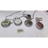 Four pocket watches.