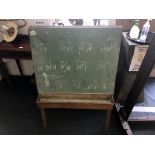 A 1950's 'A' frame child's blackboard.