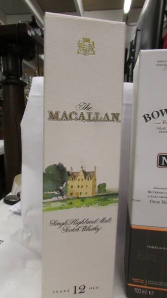 Three bottles of whisky - 2 x Macallan single highland malt scotch whisky and Bowmore Islay single - Image 2 of 16
