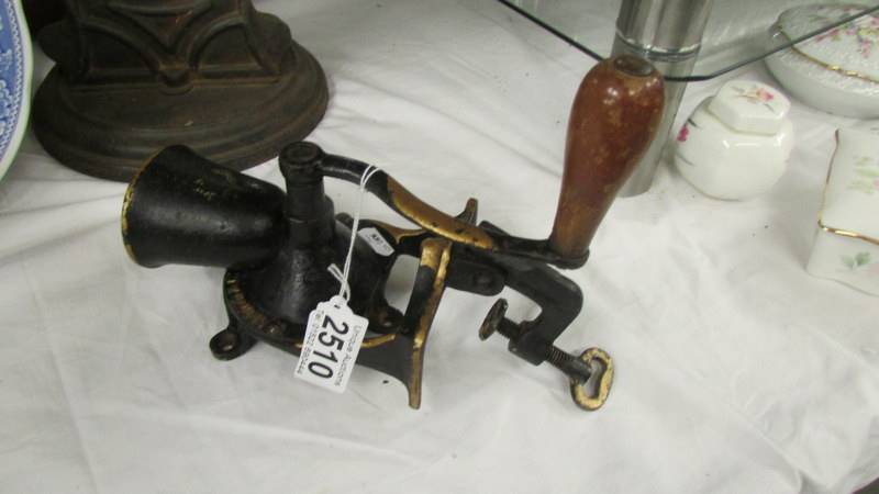 A Spong London coffee grinder. ****Condition report**** No.