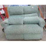 A two seat sofa.