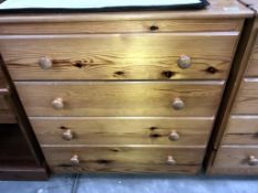 A solid pine 4 drawer chest of drawers