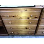 A solid pine 4 drawer chest of drawers