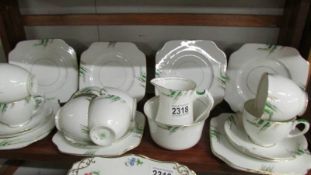 23 pieces of Salisbury china tea ware.