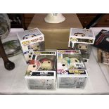 4 Pop Vinyl boxed figures, Arya Stark 79 GOT, Steve from Stranger Things 803,