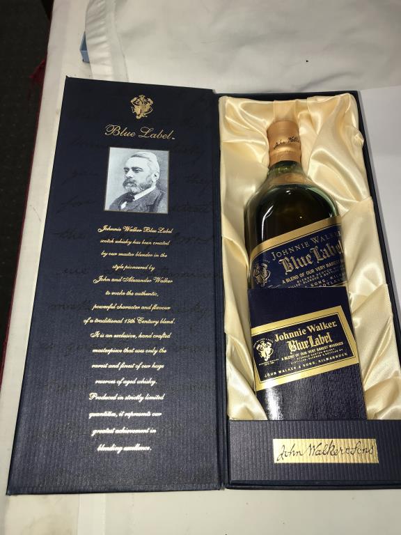 Five boxed bottles of Scotch whisky - Macallan 25 yr, Macallan 18 yr, Johnnie Walker Blue Label, - Image 10 of 24