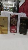 Three bottles of whisky - A Chivas Regal 12yr blended scotch whisky,