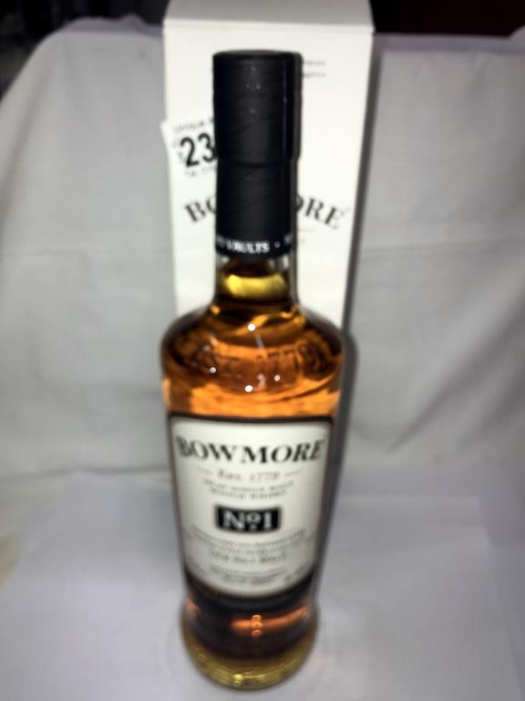 Three bottles of whisky - 2 x Macallan single highland malt scotch whisky and Bowmore Islay single - Image 6 of 16