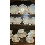 Approximately 70 pieces of Colclough tea and dinner ware.