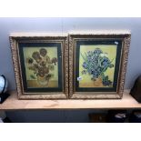 2 framed and glazed Vincent Van Gogh prints 48.