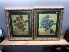 2 framed and glazed Vincent Van Gogh prints 48.