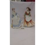 Two boxed Royal Doulton figurines - Summertime HN3137 and Autumn Time HN3231.