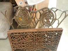 4 pieces of old iron work.