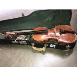 A vintage Chinese violin in case