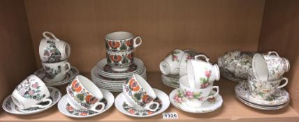 2 bone English china 10 piece part tea sets,