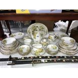 Approximately 60 pieces of Royal Albert 'Tea Rose' tea/dinner set in used/worn condition,