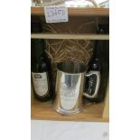 A cased gift set of Traquair House Ale with tankard.