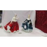 Two Royal Doulton figurines - Gail HN 2937 and Janine Hn 2461.