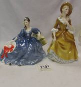 Two Royal Doulton figures - 'Elyse' HN2429 and 'Sandra' HN2275.