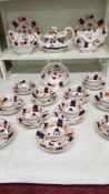 29 pieces of Victorian tea ware (teapot a/f),