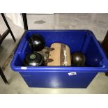4 sets of 2's vintage lawn bowls