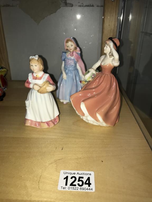 3 figures, Royal Doulton Wendy HN2109,