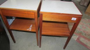 A pair of bedside tables.