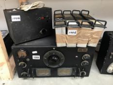 A HRO receiver with coil packs & power supply unit,