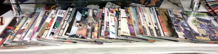 A collection of approximately 90 comics, many No: 1's, DC, Marbel & Image etc.