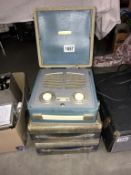 3 vintage cased Vidor radios (Collect only & sold as seen)