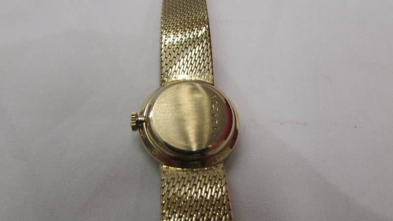 A Jaeger Le Coutre ladies all gold wrist watch, in working order. - Image 4 of 12