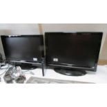 A Techwood and an Hitachi TV/DVD players tested and working,