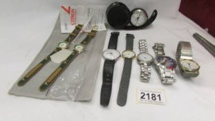 A mixed lot of wristwatches including two golf related Citron, Zurich sports, Reflex etc.