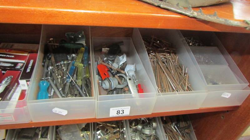 A large quantity of nails, hinges etc. - Image 3 of 5