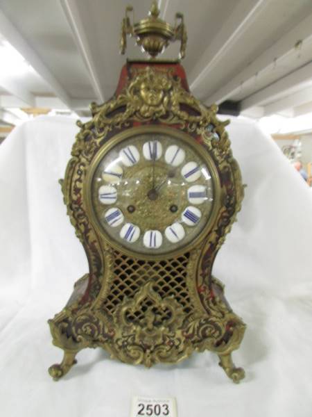 A superb quality buelle mantel clock. in good condition. - Image 2 of 21