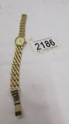 A 9ct gold ladies Accurist wrist watch, total 15 grams.