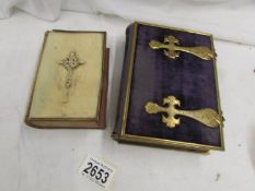 A Victorian brass mounted photograph album complete with photographs,