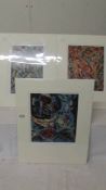 Jackson Pollock (1912-1956) Collection of 3 x prints, Gothic, Croaking Movement,