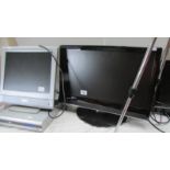 A Mico DVD player, Digix monitor TV and a Matsui 22" TV, all tested and working,