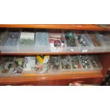 A large quantity of nails, hinges etc.