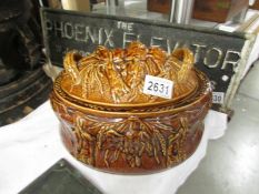 A Portmerion lidded casserole dish. In good condition.