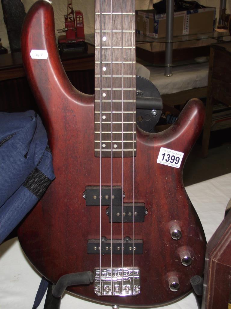 A Cort bass guitar serial no 15097456, stand not included, - Image 2 of 8