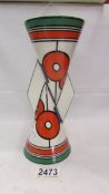 A Clarice Cliff Circle and squares limited edition YoYo vase.