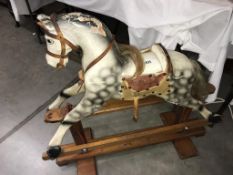An old rocking horse.