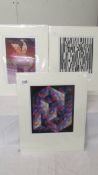 Victor Vasarely (1906-1997) Collection of 3 x prints, Harlequin, Oet-Oet, and Lzzo-MC,